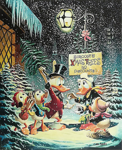 BARKS Mini LITHOGRAPHIE A Christmas Trimming Signed Limited Edition Lithograph (1999) 595 Ex
