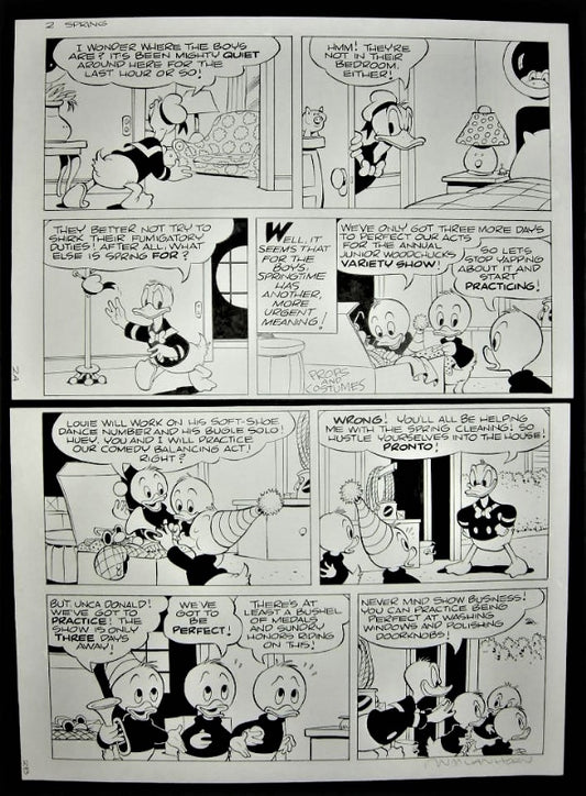 F1 ORIGINAL ART Donald Duck The rite of spring Page 2/1994