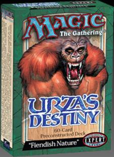 MAGIC 4 verschiedene Urza's Destiny US 1999 ovp Theme Deck