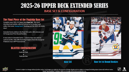 NHL 2025-26 Hockey Upper Deck Extended Series Mass Blaster Value Box