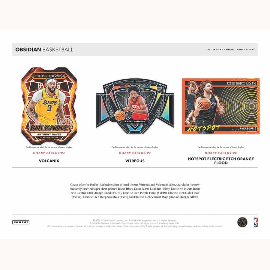 NBA 2023-24 Panini Obsidian Basketball Hobby Box