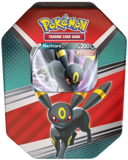 POKEMON Frühjahr Tin Boxen 2022 Nachtara Feelinara Psiana V im Set Deutsch