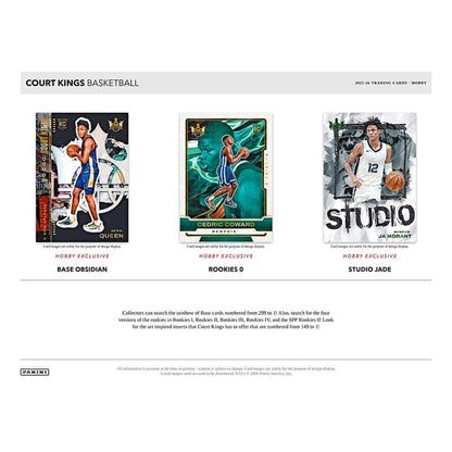 2025-26 Panini Court Kings Basketball NBA Factory Sealed Hobby Box