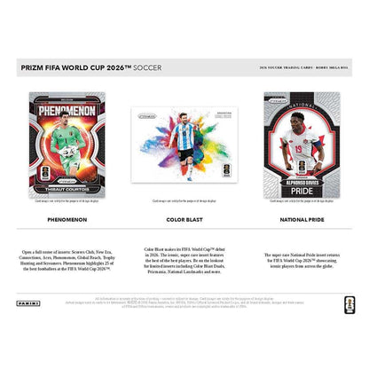 2026 Panini Prizm FIFA World Cup Soccer Cards Hobby Mega Box