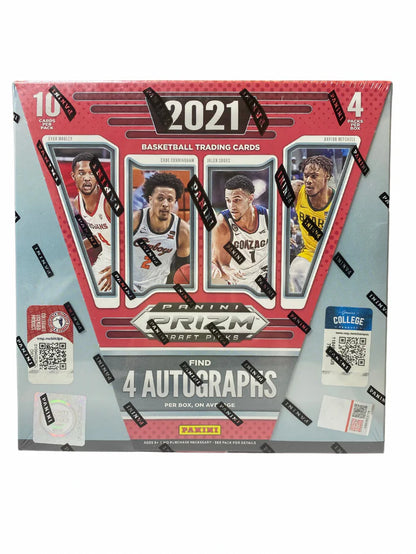 NBA 2021 Panini Prizm Draft Picks Collegiate Basketball Hobby Box 4 Auto !!