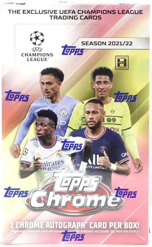 SOCCER 2021-22 Topps UEFA Champions League Chrome Hobby box 1 Autograph