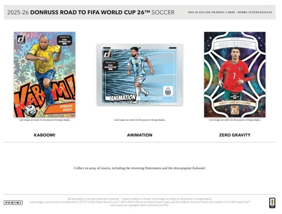 Soccer 2025-26 Panini Donruss Road to FIFA World Cup Hobby International Box