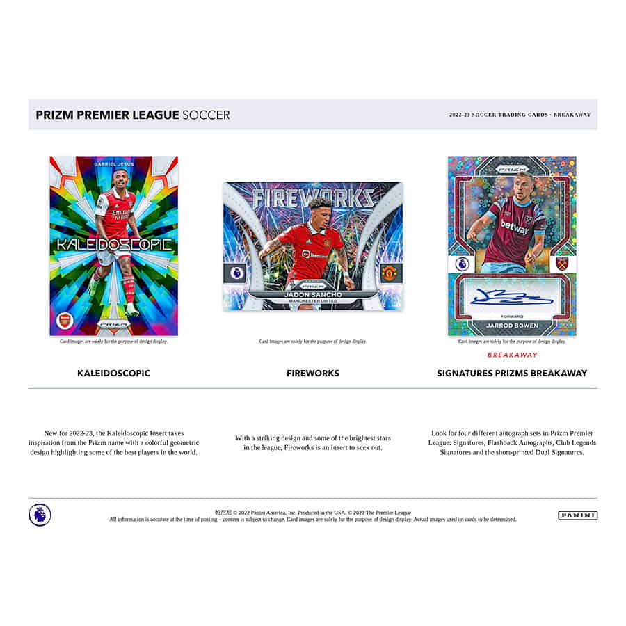 SOCCER 2022-23 Panini Prizm English Premier League Breakaway Card Box