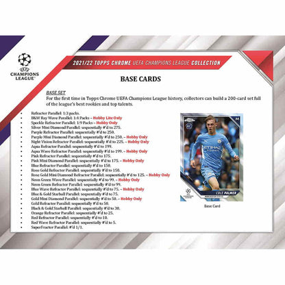 SOCCER 2021-22 Topps UEFA Champions League Chrome Hobby box 1 Autograph