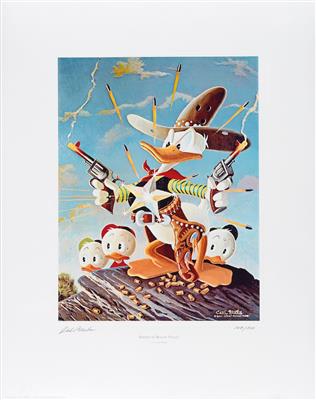 Barks Lithographie (Edition 313)  Sheriff of Bullet Valley (500 Ex)