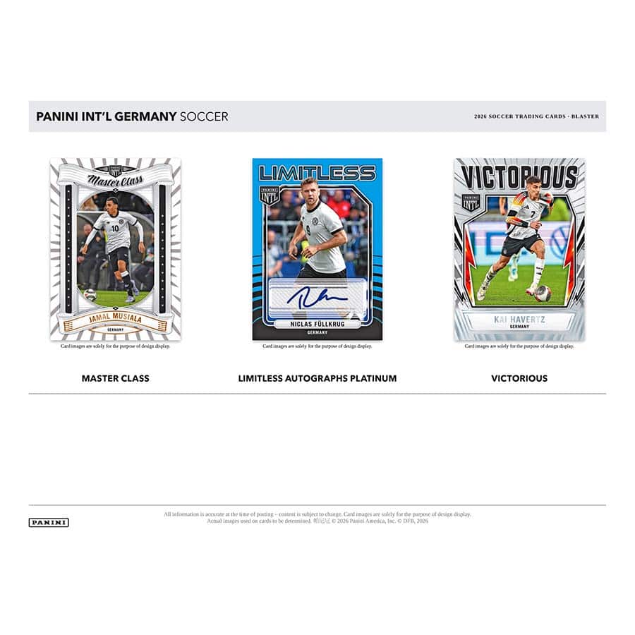 2026 Panini Intl Germany Men's National Team Soccer Card Blaster Value Box