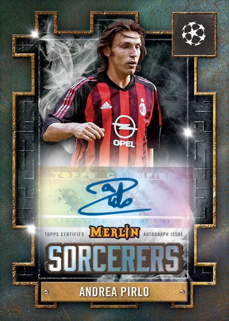 SOCCER 2024-25 Topps Merlin UCC - 12 Hobby Boxen im CASE