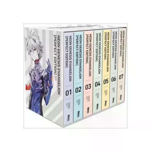 MANGA Neon Genesis Evangelion - Perfect Edition, Bände 1-7 komplette serie!  Carlsen