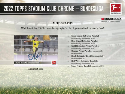 SOCCER Topps Chrome Stadium Club Bundesliga 2021/22 Hobby Box