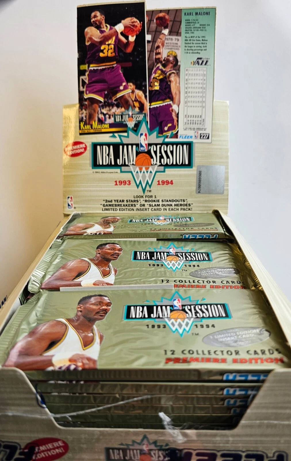 NBA 1993/94 Fleer Jam Session Premiere Edition 3 Packs