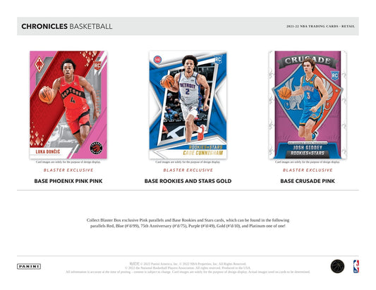 NBA 2021-22 Panini Chronicles Basketball NPP Hanger Packs 4er Bundle