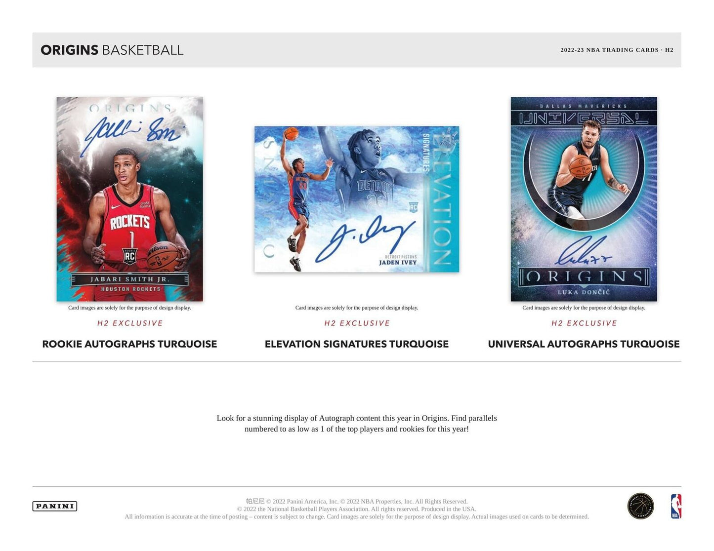 NBA 2022-23 Panini Origins H2 Basketball Blaster Box