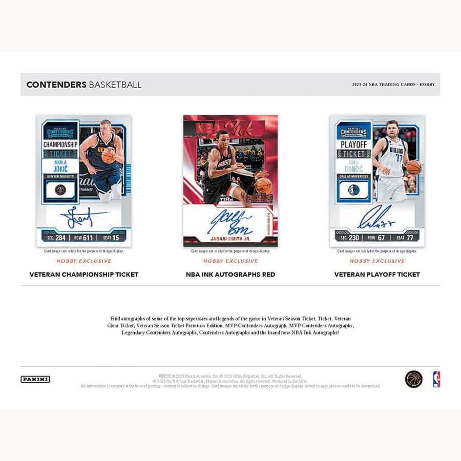 NBA 2023-24 CONTENDERS BKB hobby box (2) Autographed Cards