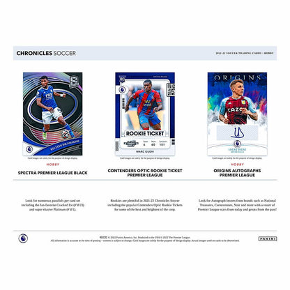 SOCCER 2021-22 Panini Chronicles Hobby Box 3 Auto !!