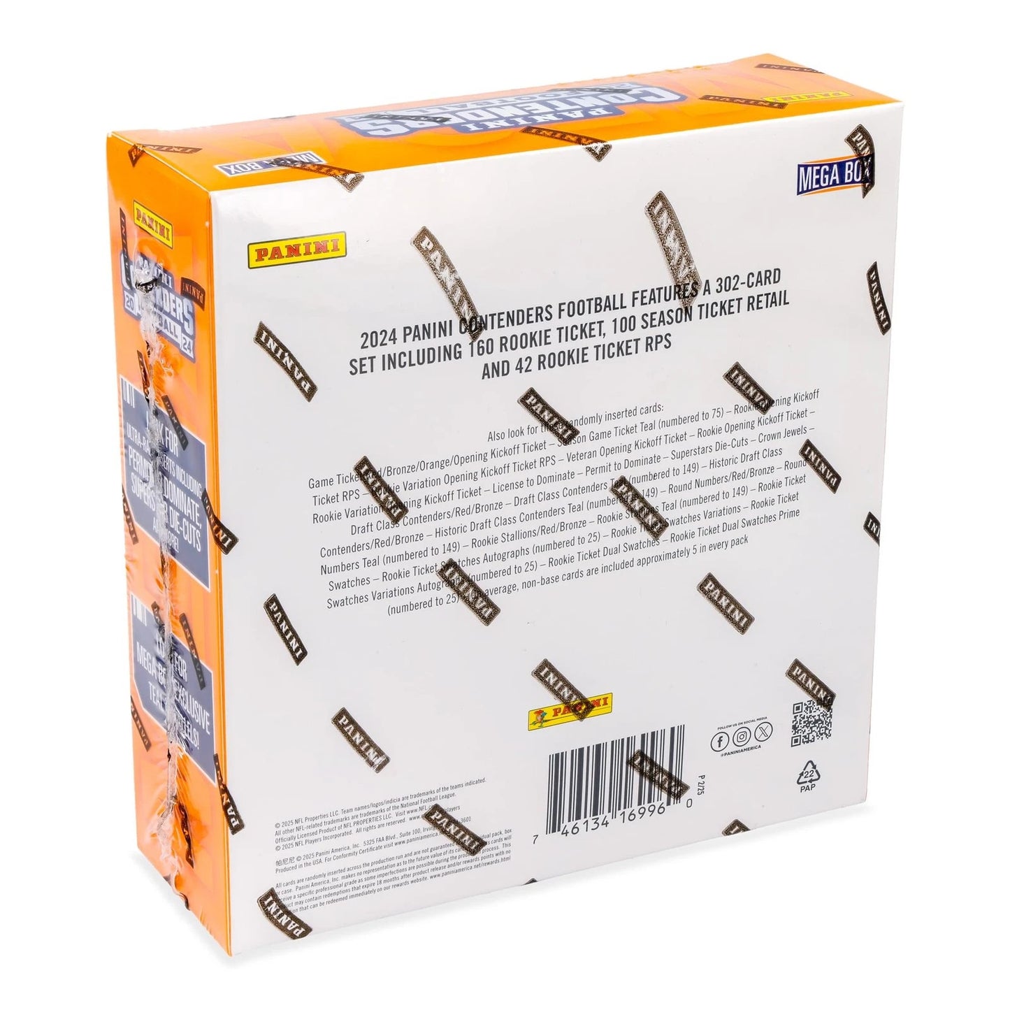 NFL 2024 Panini Contenders Football mega box (1 Auto + 2 Memo)