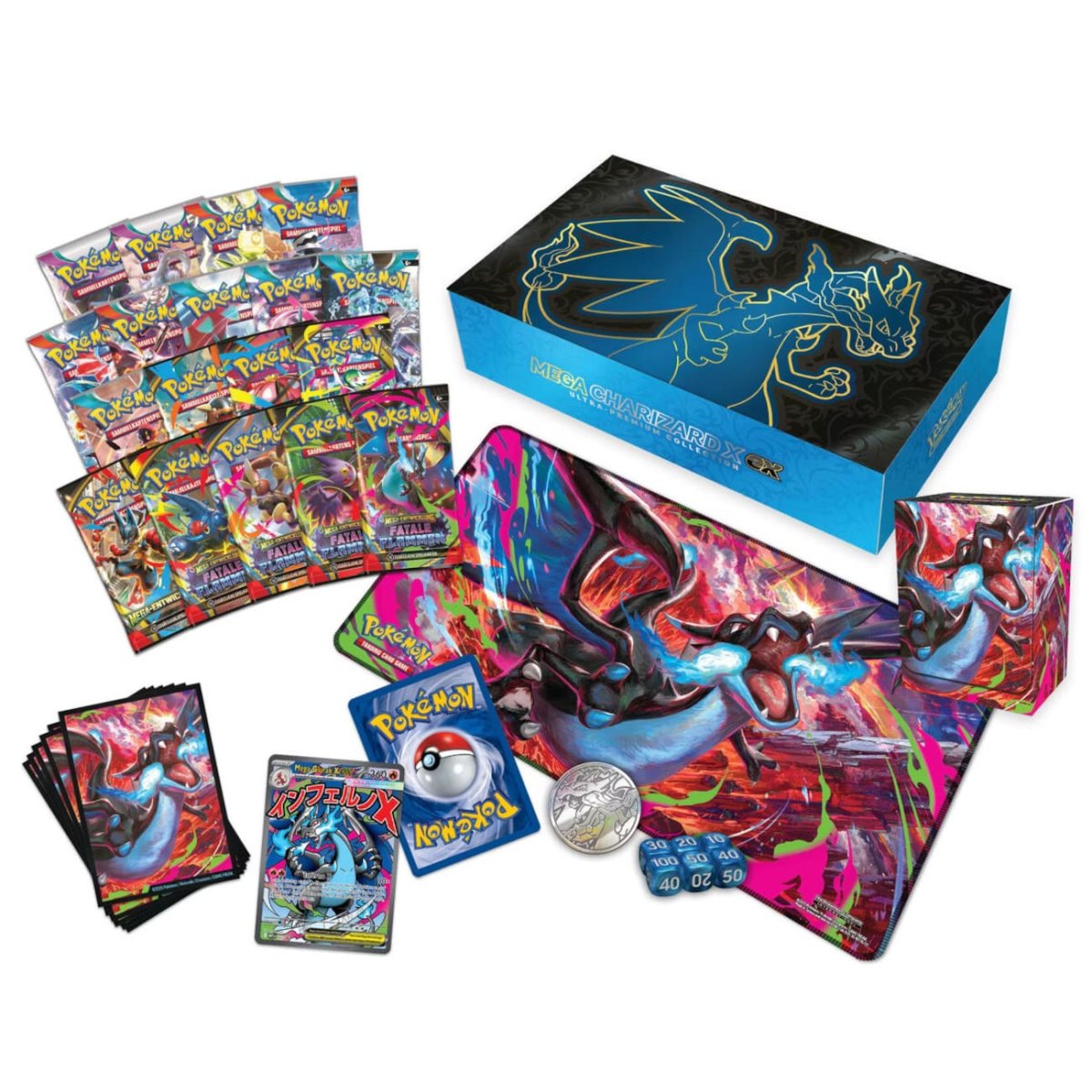 POKEMON Ultra Premium Kollektion Mega Glurak X EX (DE)