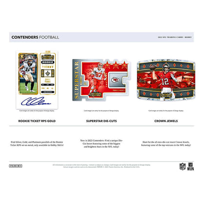 NFL 2022 Panini Contenders Football Box (18/6) 5 Autographs !!!