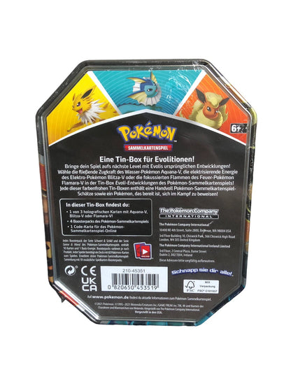 Pokemon Aquana-V Tin Box (2021) deutsch (inkl. Drachenwandel!)