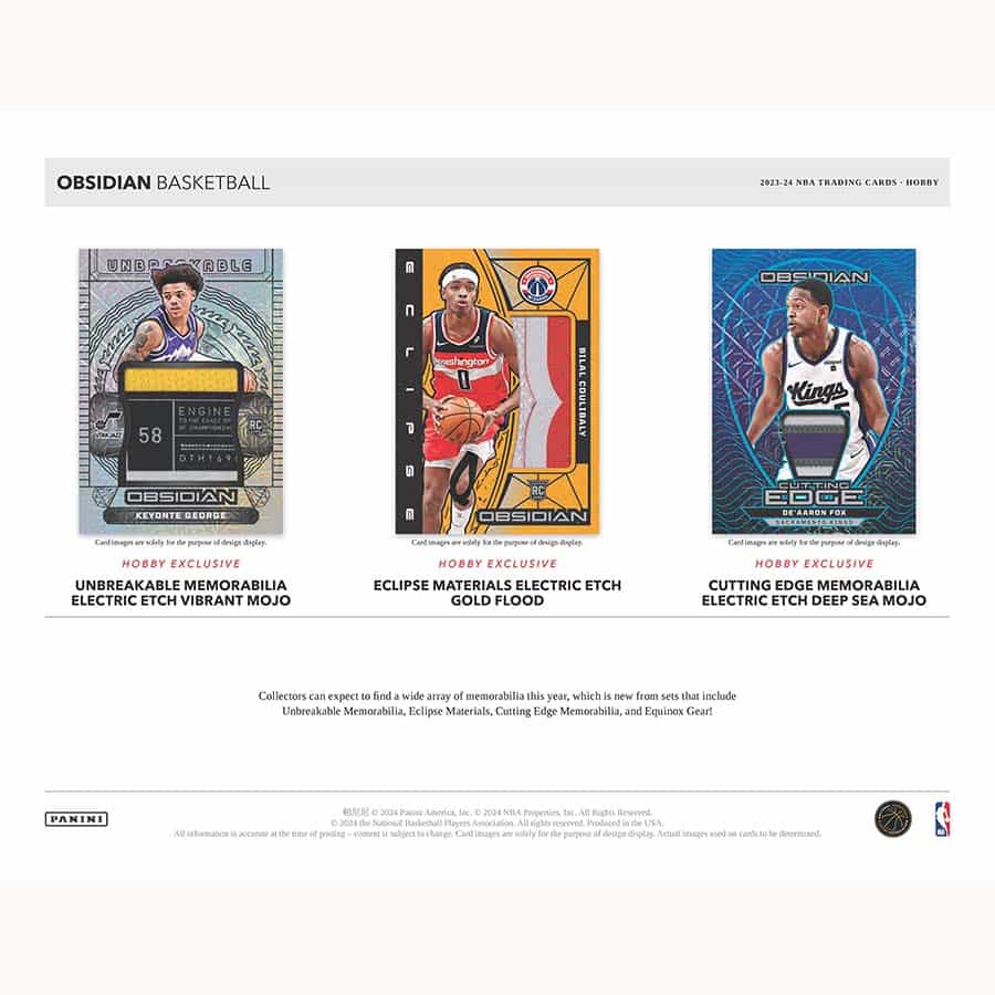 NBA 2023-24 Panini Obsidian Basketball Hobby Box