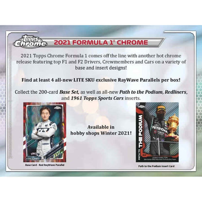 F1 2021 Topps Formula 1 Chrome Racing Hobby Lite