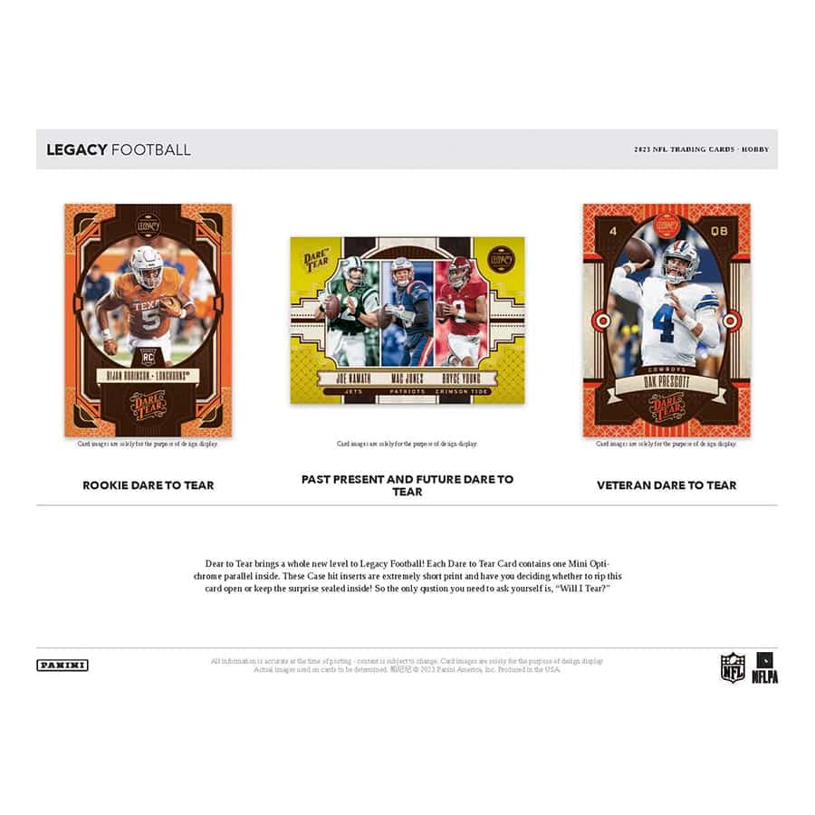 NFL 2023 Panini Legacy Football Hobby box