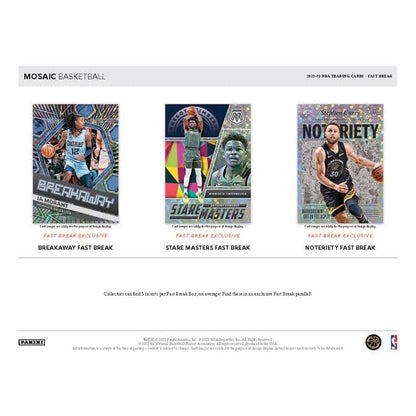 NBA 2022-23 Panini Mosaic Fast Break Basketball Hobby Box (1) Autographed Card