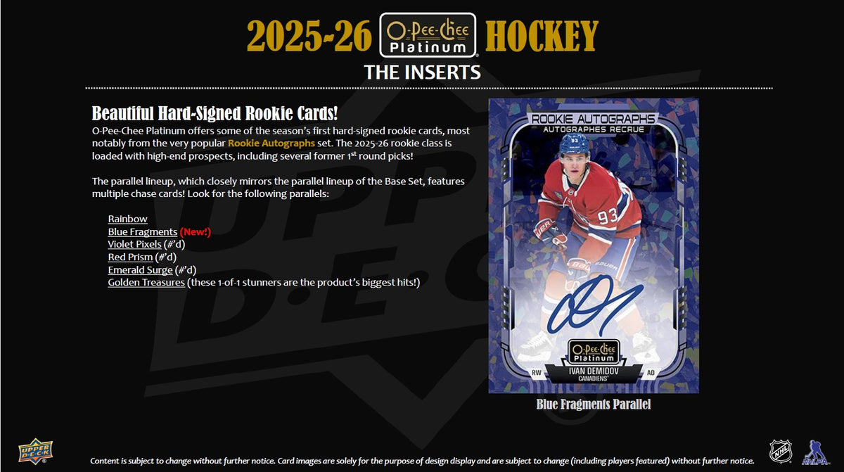 NHL 2025-26 O-Pee-Chee Platinum Hockey (Mass Blaster) Value Box