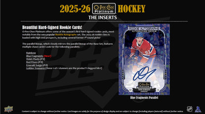 NHL 2025-26 O-Pee-Chee Platinum Hockey (Mass Blaster) Value Box