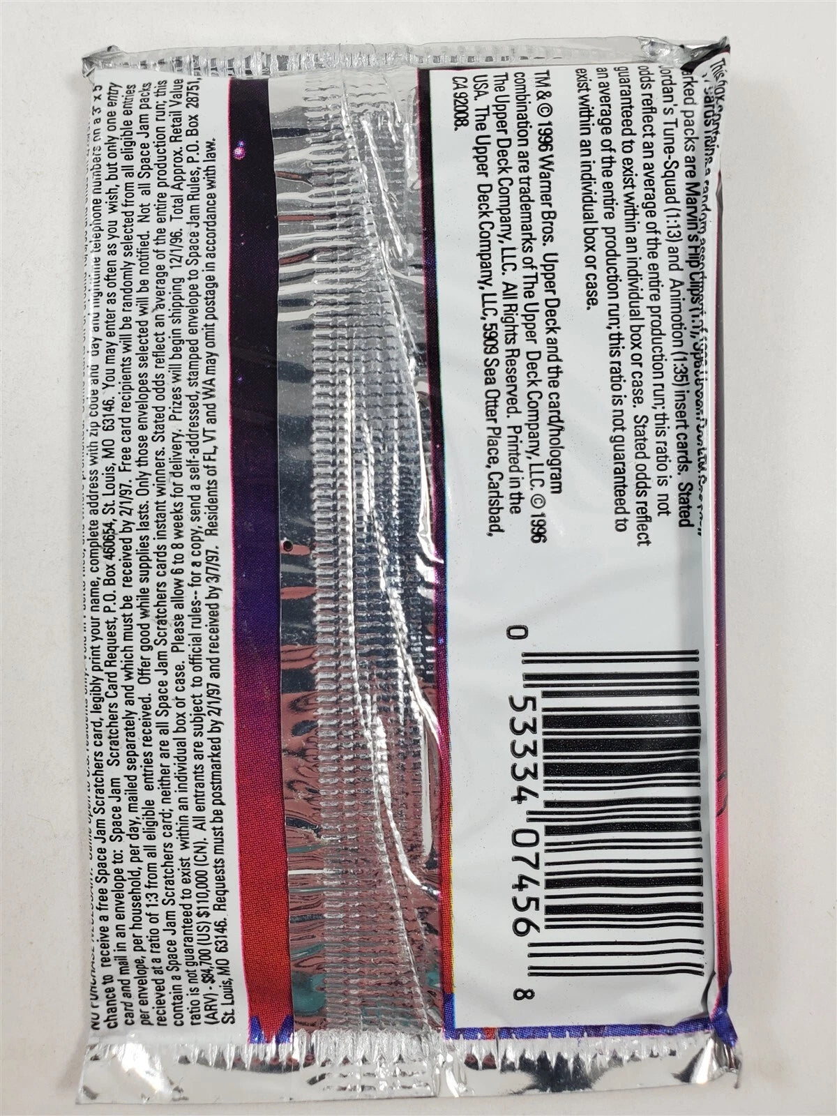 NBA 1996 Upper Deck Space Jam Hobby Card Pack