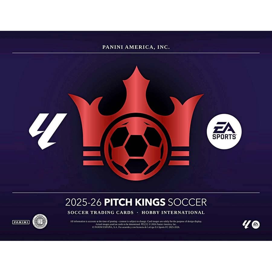 2025-26 Panini Pitch Kings Soccer Cards - Hobby Box (1 Auto)