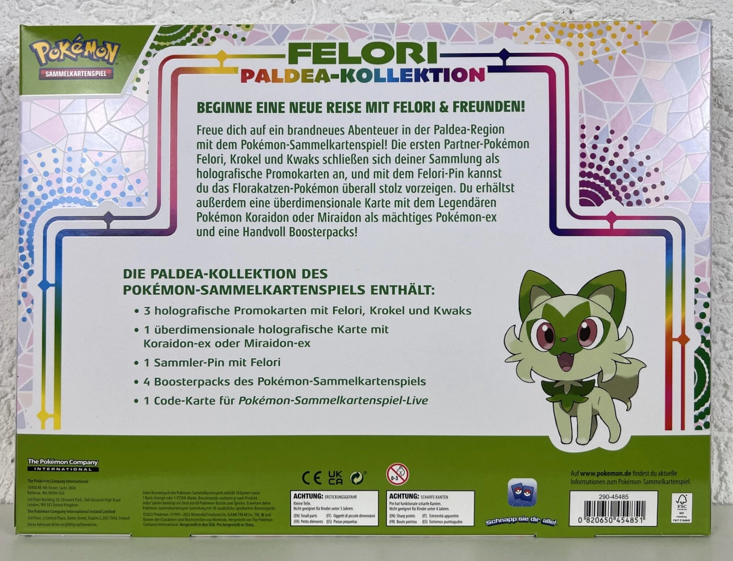 POKEMON: Paldea-Kollektion: Felori Box DE