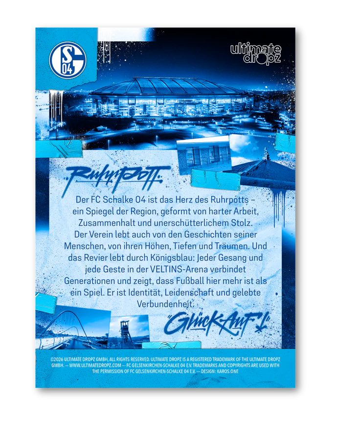 Fc Schalke 04 Trading Card Box Ein Leben Lang  Ultimate Drops Dropz
