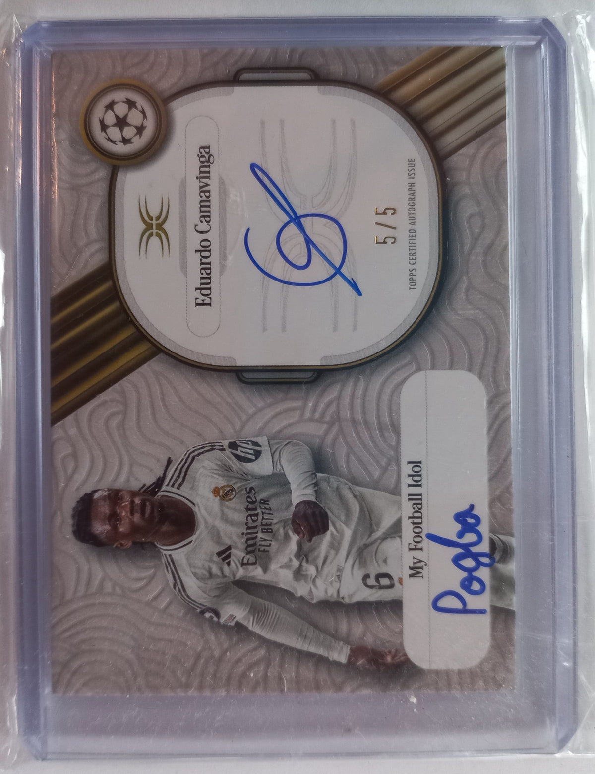 Eduardo Camavinga Topps Definitive Collection Autogramm + 5/5