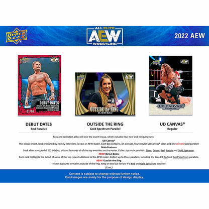 WWE 2022 Upper Deck All Elite Wrestling (AEW) Hobby Box