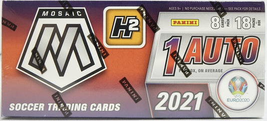 SOCCER 20-21 Panini Mosaic UEFA EURO H2 Soccer Cards Hybrid Box