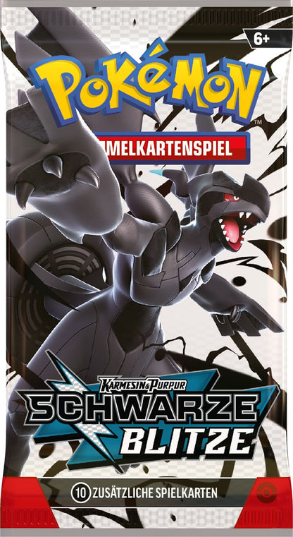 POKEMON Schwarze Blitze & Weiße Flammen Tech Sticker-Kollektion 2x 3er Blister Set  DE