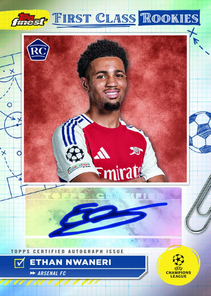 SOCCER 2024/25 Topps Finest UCC Hobby Box (2 Auto)