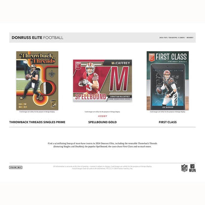 NFL 2024 Donruss Elite Football Hobby Box (3 Autograph/Memo)