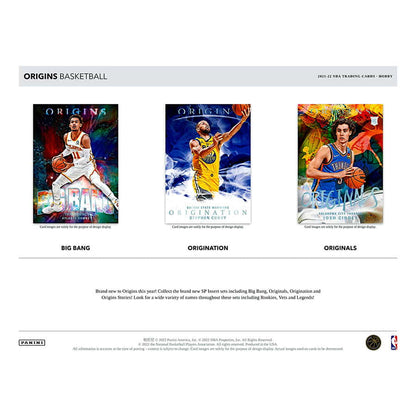 NBA 2021/22 Panini Origins Basketball Hobby Box