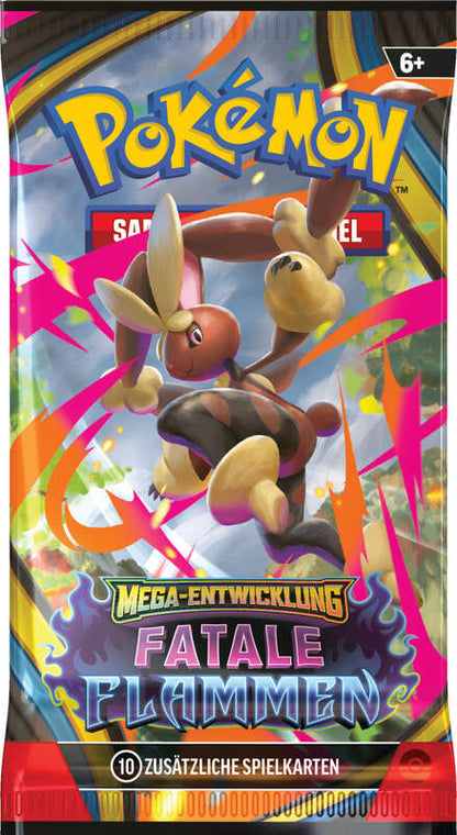 POKEMON Mega-Entwicklung: Fatale Flammen Booster-Display (36 Packs) DE