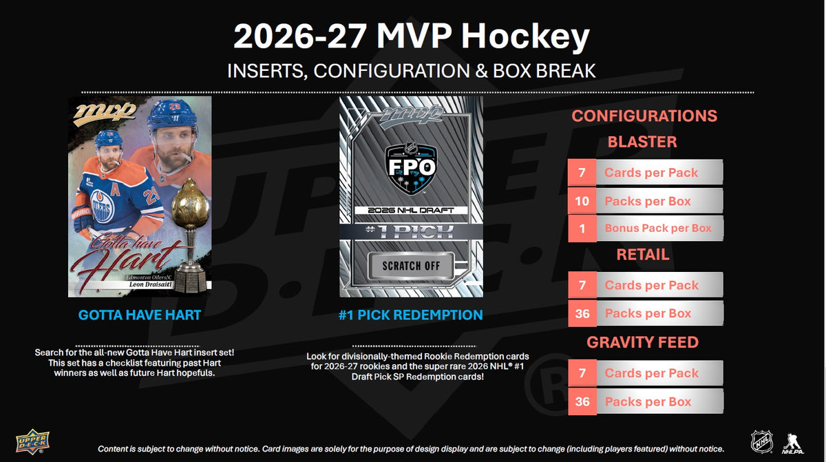 NHL 2026-27 Hockey MVP (Hobby) Box