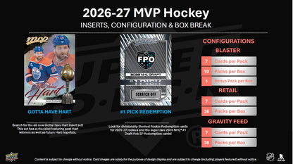 NHL 2026-27 Hockey MVP (Hobby) Box