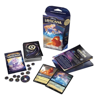DISNEY Lorcana Trading Card Game: First Chapter - drei verschiedene Starter Decks 1.Auflage, englisch