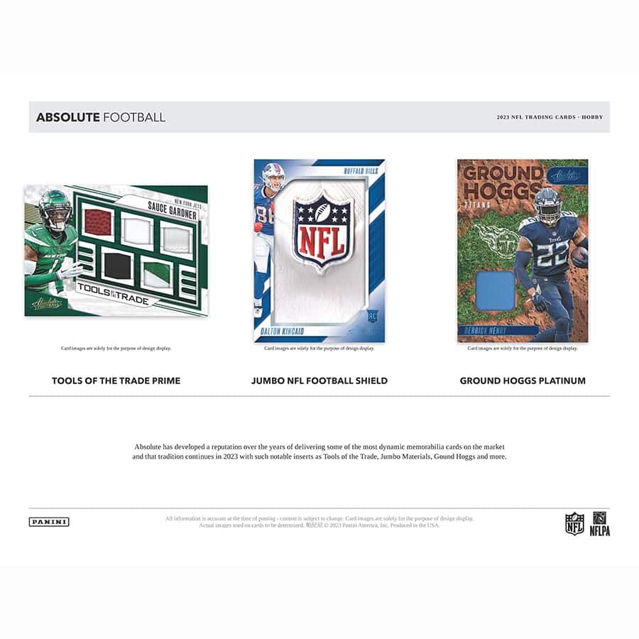 NFL 2023 Panini Absolute Football Card Box (2) Autographed Cards