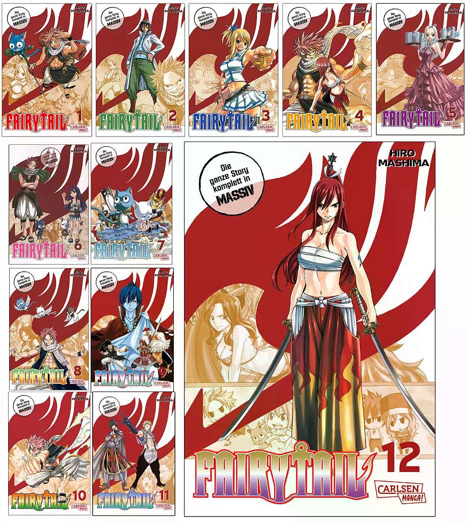 MANGA Fairy Tail Massiv Band 1-12